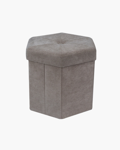 Hexgon Corduroy foldable ottoman